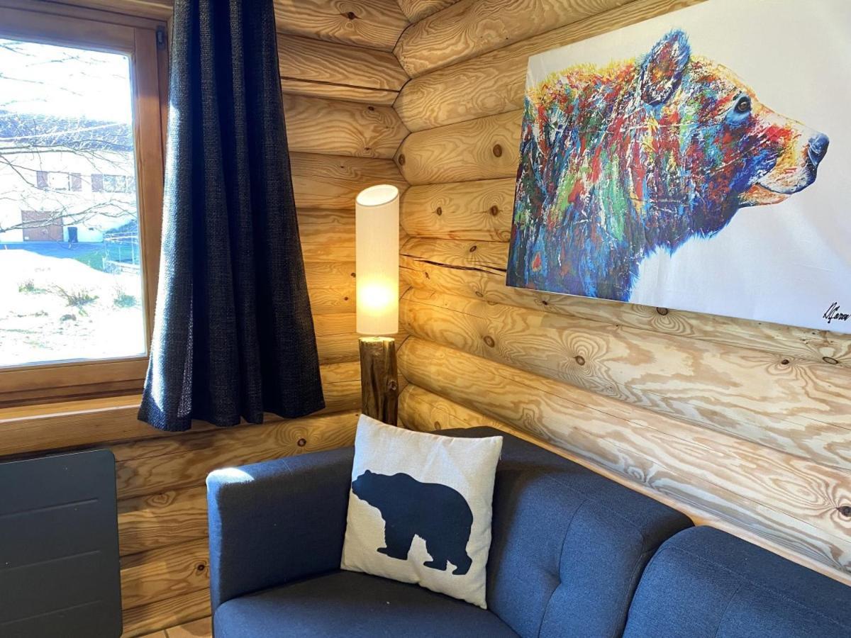 L'Ours Noir Chalet En Rondins La Bresse Exteriör bild