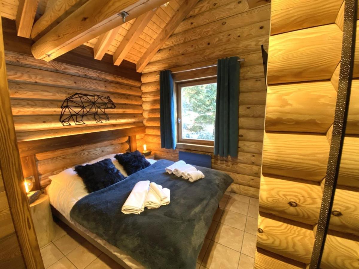 L'Ours Noir Chalet En Rondins La Bresse Exteriör bild
